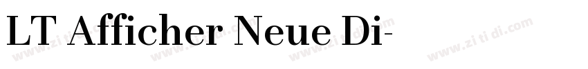 LT Afficher Neue Di字体转换